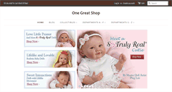 Desktop Screenshot of onegreatshop.com